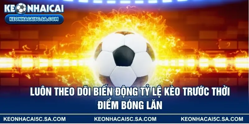 Luôn theo dõi biến động tỷ lệ kèo trước thời điểm bóng lăn